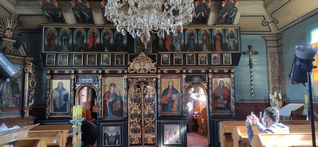 02 – ikonostas vo Fričke po reštaurovaní, zdroj: archív KPÚ Prešov