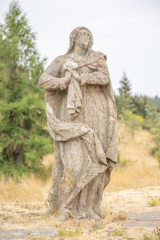 Socha Panny Márie zo súsošia Ukrižovania, foto: Archív PÚSR