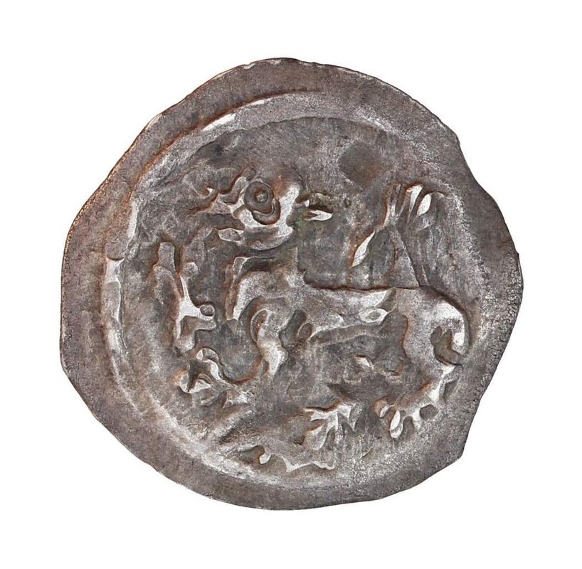 Reverz mince z nájdeného pokladu, foto: M. Budaj.