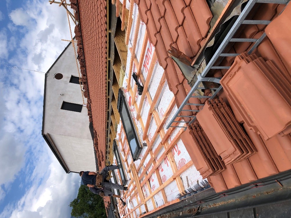 Detail skladby strechy počas obnovy, foto: M. Marček, KPÚ Žilina