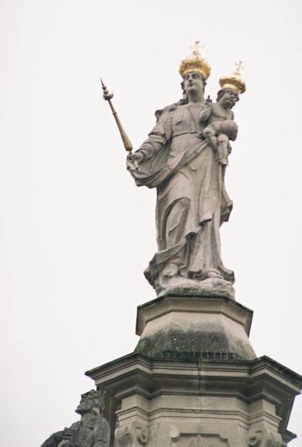 Immaculata - socha Panny Márie detail