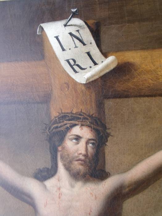 04 – Detail obrazu Ukrižovanie Krista, stav po reštaurovaní. Foto B. Matáková
