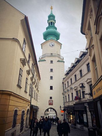 Severný pohľad na Michalskú vežu, foto: KPÚ BA