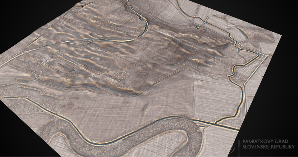 Mohylník v Kráľovskom Chlumci v polohe Eros, 3Dmodel