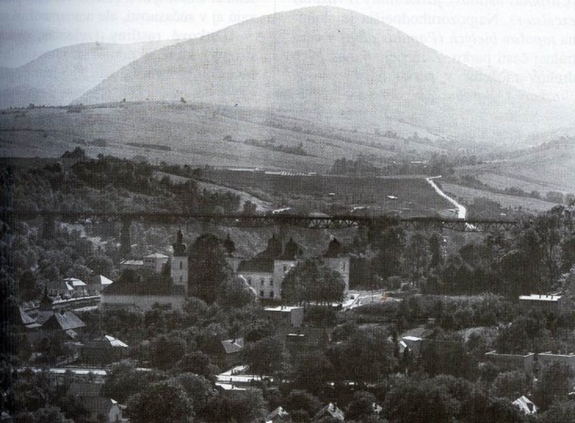 Hanušovský viadukt - diaľkový pohľad, zdroj: Archív KPÚ Prešov