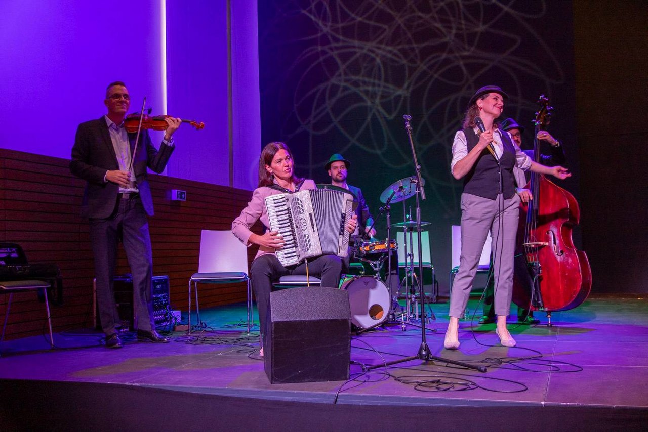 Podujatím sprevádzalo hudobné zoskupenie Pressburger Klezmer Band, foto: J. Šipöcz (PÚSR)