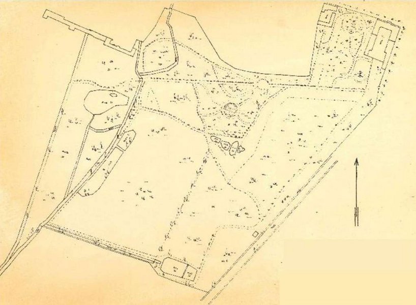 01 – Historická mapa, rok 1892; zdroj: archív KPÚ Nitra
