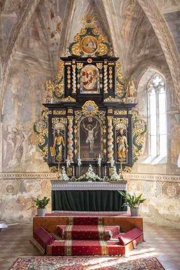 Barokový oltár z koceľovského evanjelického kostola po reštaurovaní, foto: ORA Bratislava