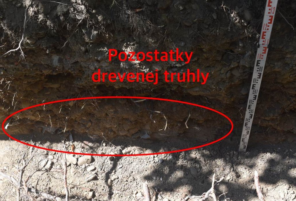 07 – Pohľad na porušený hrob s pozostatkami drevenej truhly, autor: Mgr. Tomáš Kopták, PhD.