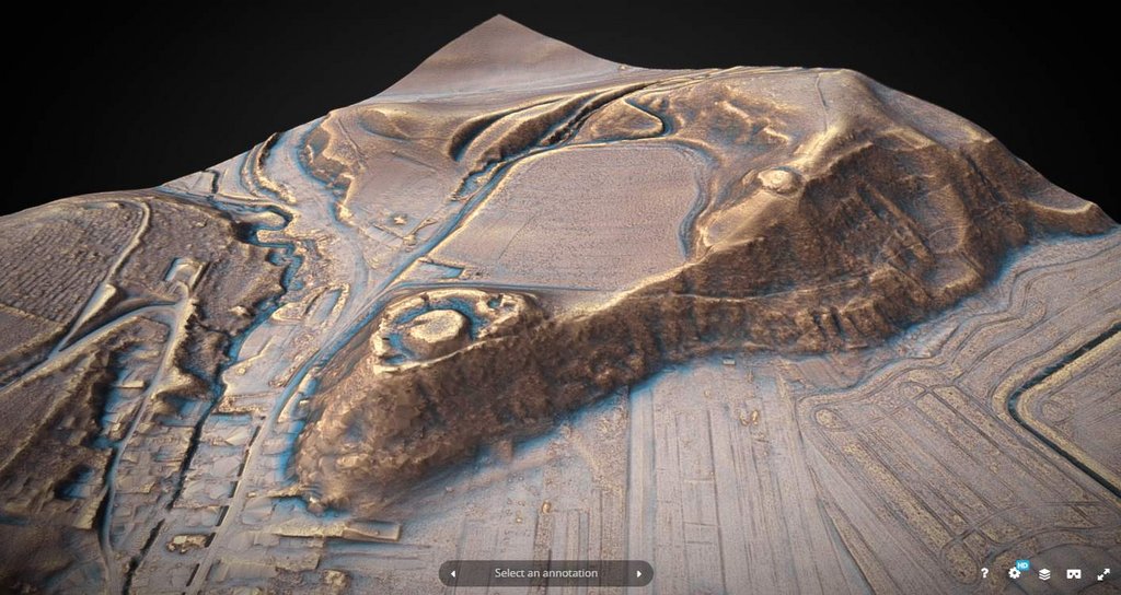 02 – Digitálny 3D model terénu hradu Gemer, okr. Revúca. Dostupný je na adrese: https://skfb.ly/o6VGr