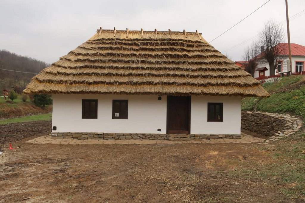 08 - Južný pohľad na dom ľudový po obnove na fotografii z novembra 2020, zdroj: Archív KPÚ Prešov