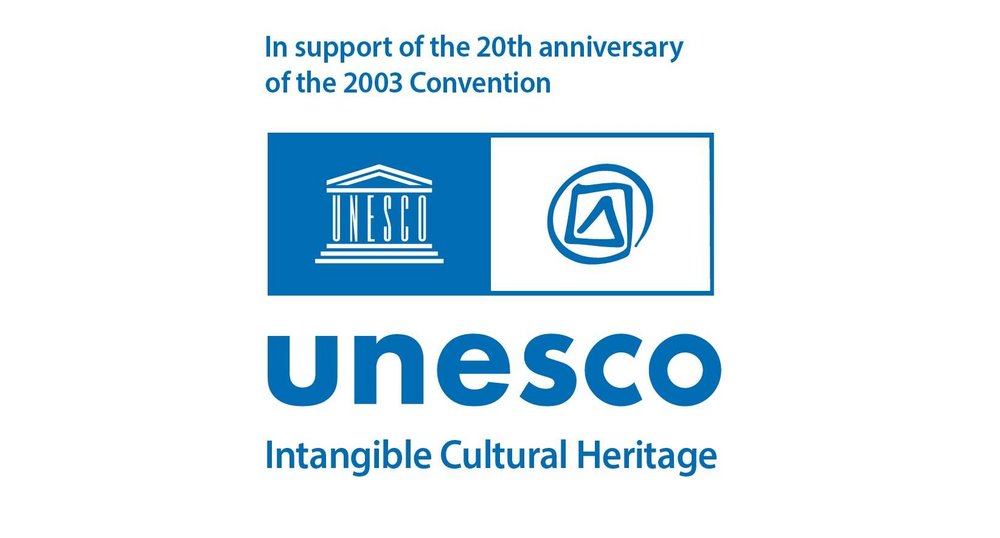 UNESCO nehmotné kultúrne dedičstvo 20. výročie logo