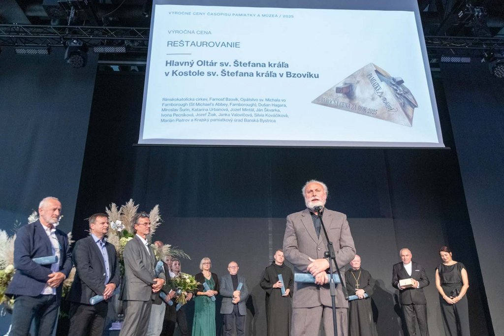 Slávnostné odovzdávanie Výročných cien revue Pamiatky a múzeá za rok 2025 Zdroj: Pamiatkový úrad SR, foto: J. Šipöcz