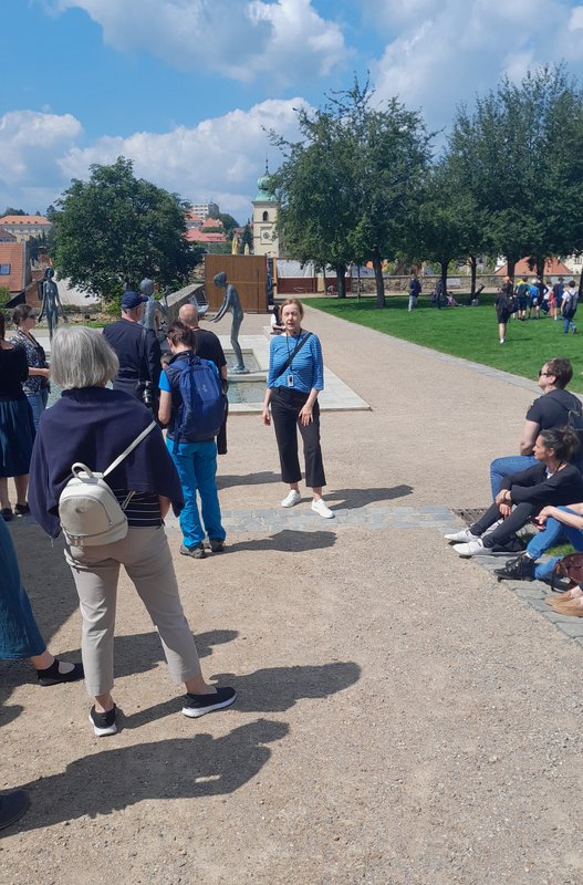 Jana Tichá približuje obnovu Kláštorných záhrad, foto: M. Hrdina