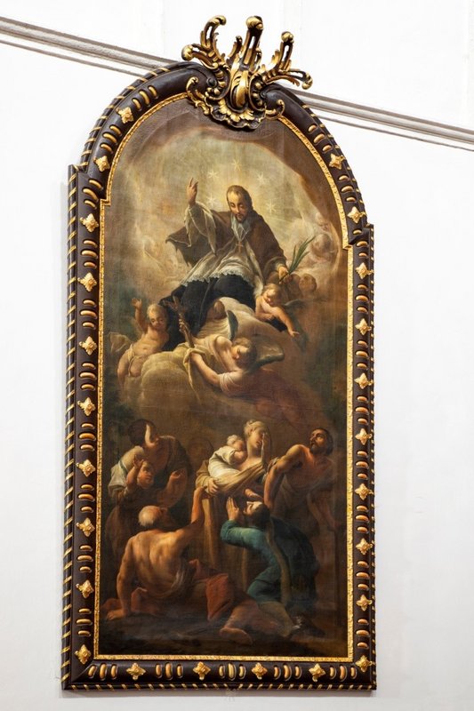 Obraz sv. Jána Nepomuckého. Katedrála sv. Jána Krstiteľa, Trnava, zdroj: Archív PÚ SR (foto:  I. Kalev, 2019)