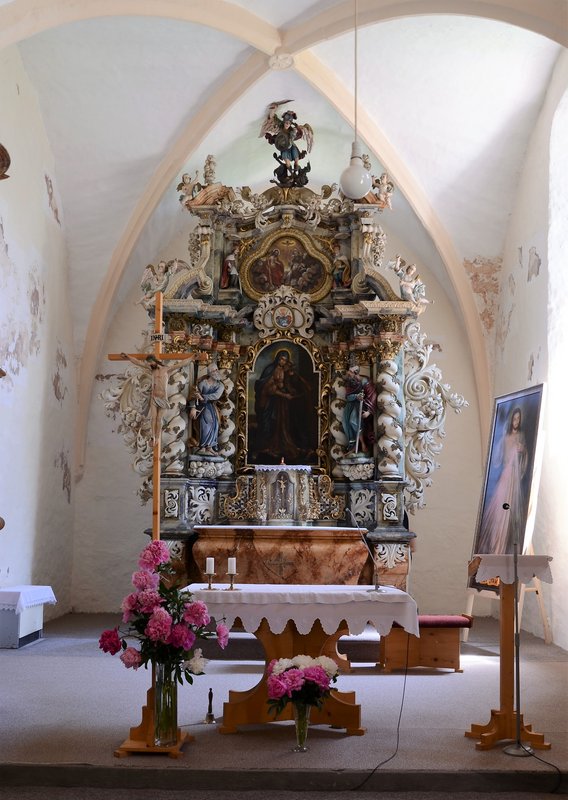 Hlavný oltár sv. Michala Archanjela pred reštaurovaním, 2016, zdroj: Archív Odboru konzervačnej vedy, Pamiatkový úrad SR