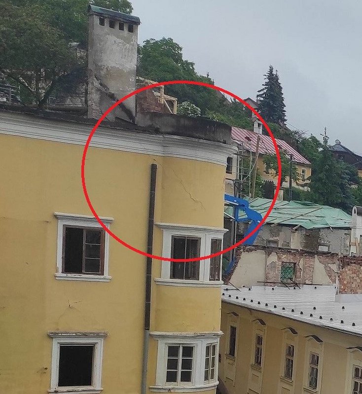 Stav objektov po požiari v Banskej Štiavnici, Foto: KPÚ Banská Bystrica, pracovisko Banská Štiavnica