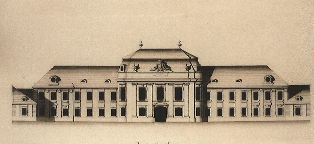 Plán hlavného priečelia staviteľa Juraja Jáczyho z roku 1788, foto: I.Tóth, KPÚ Nitra