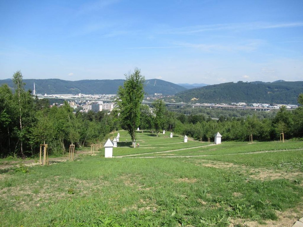 Kalvária tesne pred dokončením obnovy, r.2018