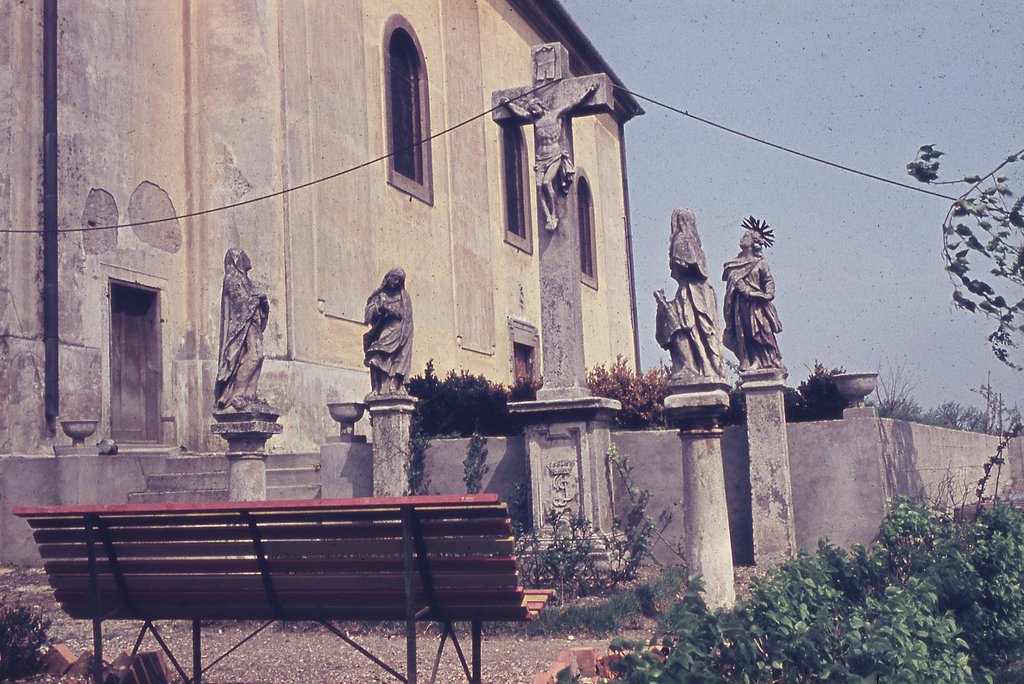 Kalvárske súsošie na dobovej fotografii z roku 1964, zdroj: archív Pamiatkového úradu SR