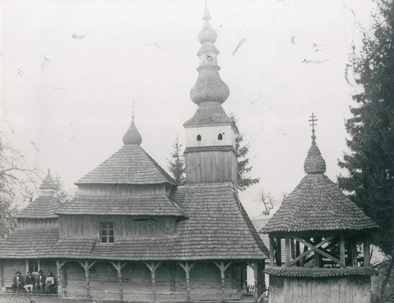Obava, drevená cerkev pred transferom do Novej Paky, 1929, zdroj: Archív PÚ SR Obava, drevená cerkev pred transferom do Novej Paky, 1929, zdroj: Archív PÚ SR