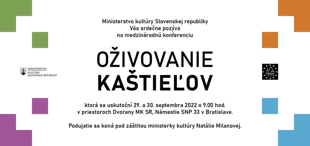 Pozvánka na konferenciu MKSR Oživovanie kaštieľov 2022