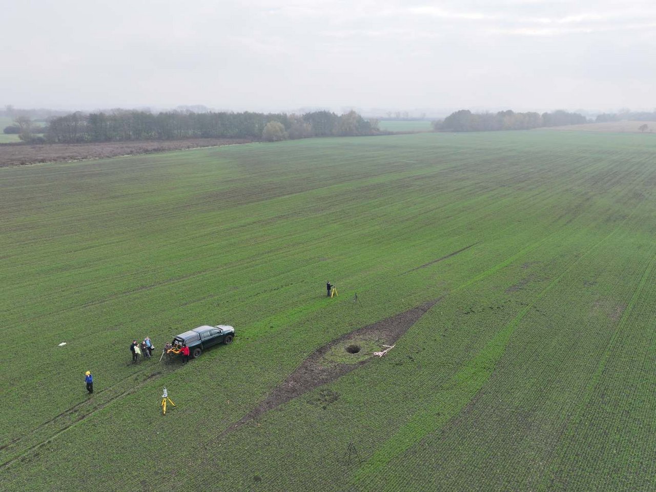3	Pohľad na miesto nálezu lochu, zdroj: odbor digitalizácie a grafickej dokumentácie PÚ SR