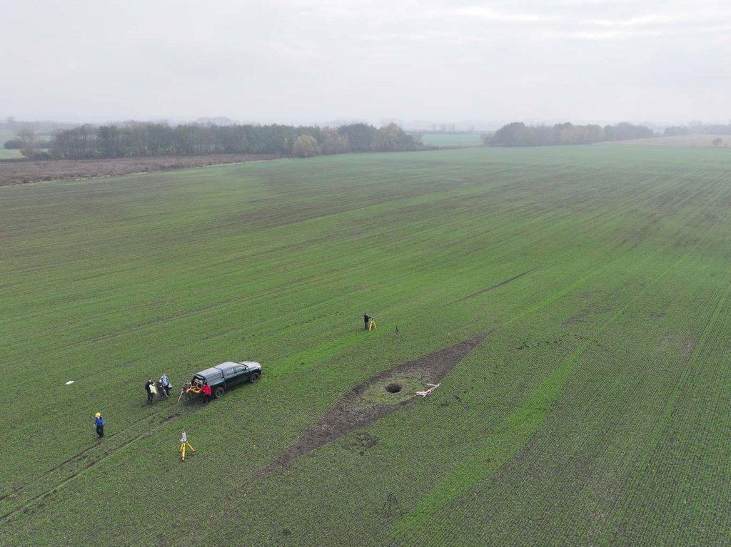 3 Pohľad na miesto nálezu lochu, zdroj: odbor digitalizácie a grafickej dokumentácie PÚ SR 3 Pohľad na miesto nálezu lochu, zdroj: odbor digitalizácie a grafickej dokumentácie PÚ SR
