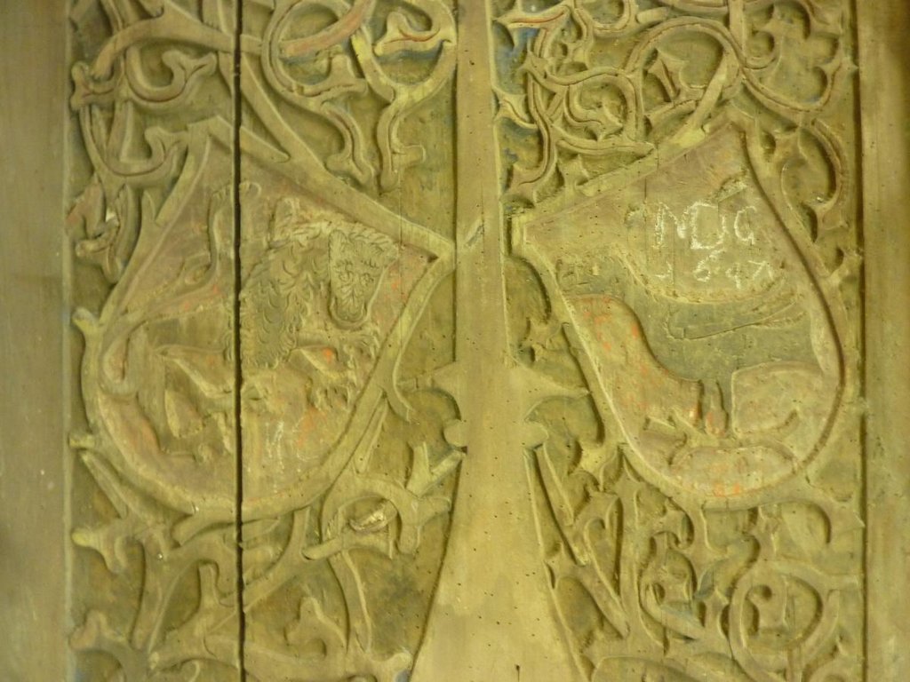 Pôvodná gotická výzdoba brány z Baziliky minor v Bardejove