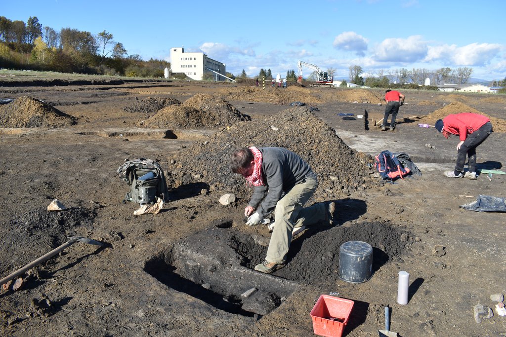 Terénne práce na archeologickom výskume, foto: E. Fottová, AÚ SAV