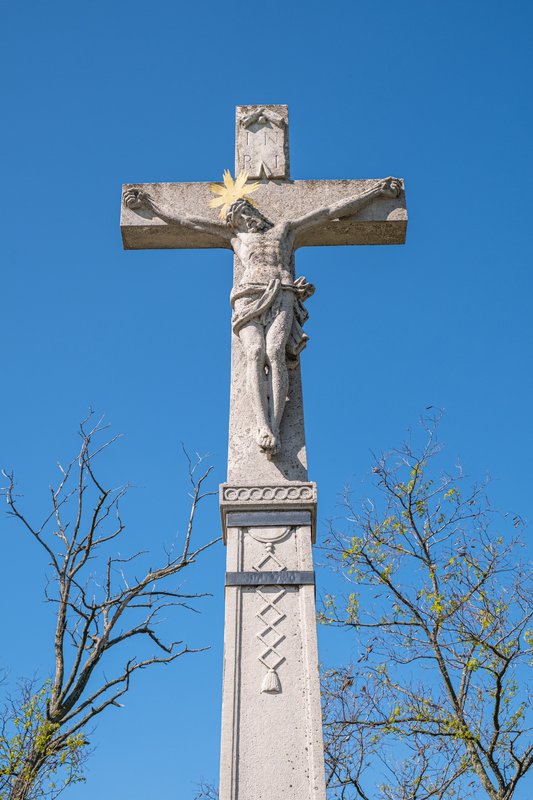 Ukrižovaný Kristus, čelná severovýchodná strana, 2023, zdroj: PÚ SR (foto: S. Okkel)  