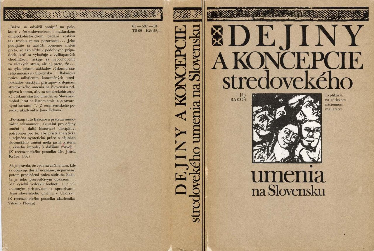 Obálka publikácie Dejiny a koncepcie stredovekého umenia na Slovensku, ktorá vyšla vo vydavateľstve Tatran v roku 1984 Zdroj: PÚ SR (Foto: T. Kowalski)