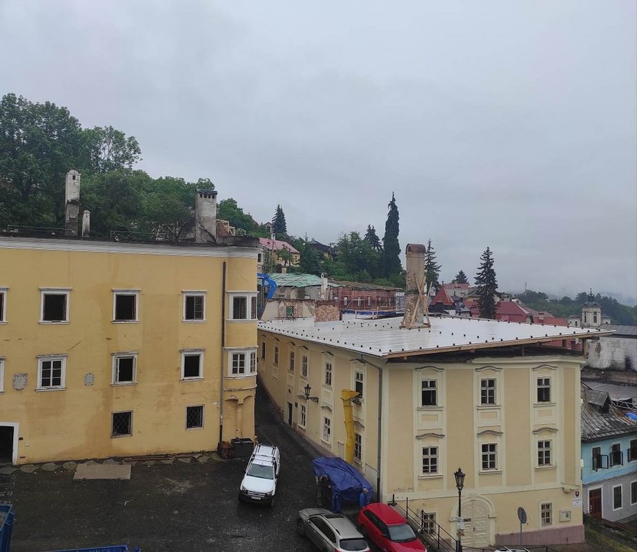 Stav objektov po požiari v Banskej Štiavnici, Foto: KPÚ Banská Bystrica, pracovisko Banská Štiavnica
