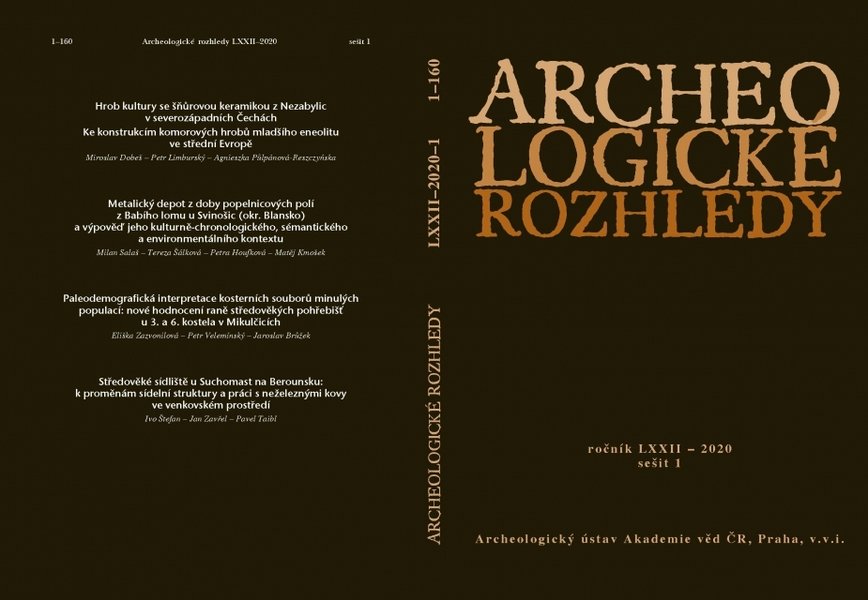 01 – Titulná fotografia časopisu Archeologické rozhledy 2020, v ktorých bola recenzia uverejnená