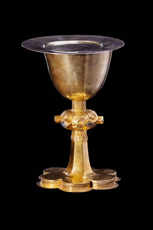 Kalich a paténa, pozlátené striebro, Kuková, foto: P. Minár