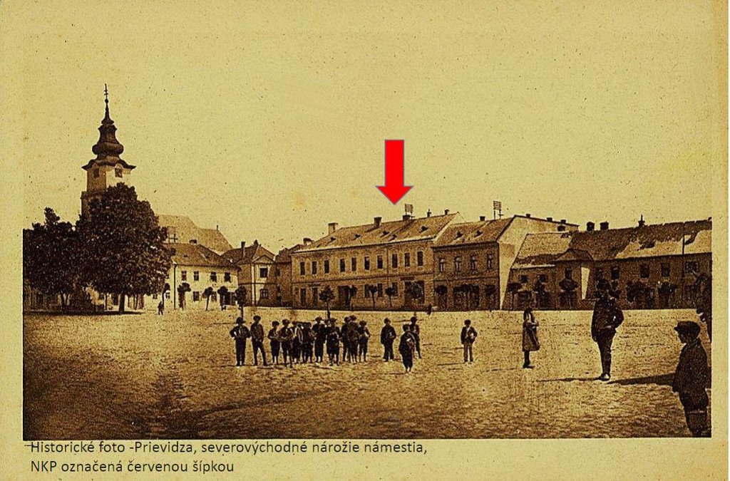 Obr. 2. Historické foto Prievidze, archív KPÚ Trenčín, pracovisko Prievidza