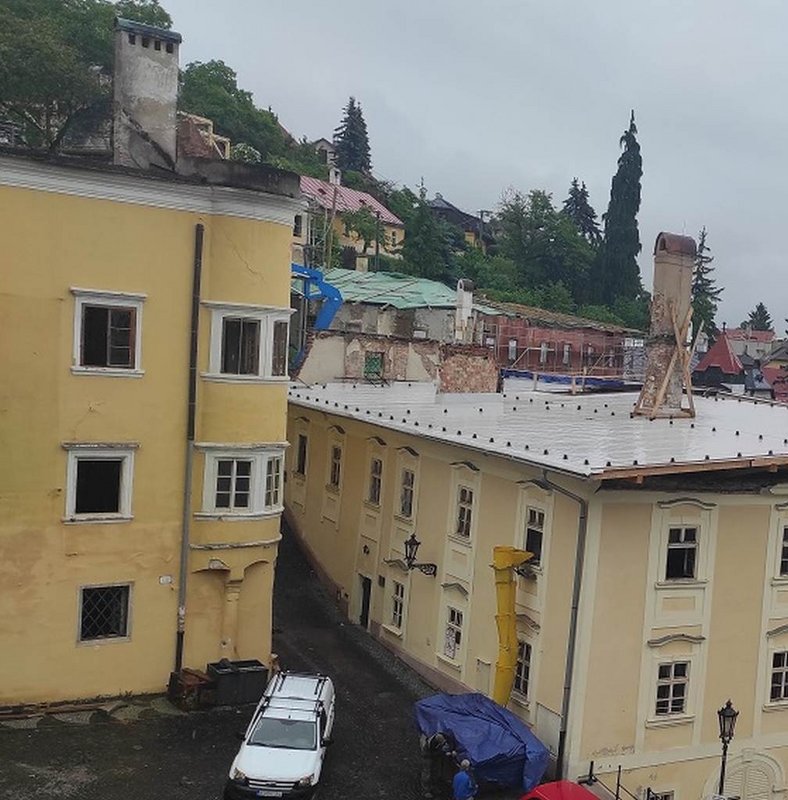Stav objektov po požiari v Banskej Štiavnici, Foto: KPÚ Banská Bystrica, pracovisko Banská Štiavnica