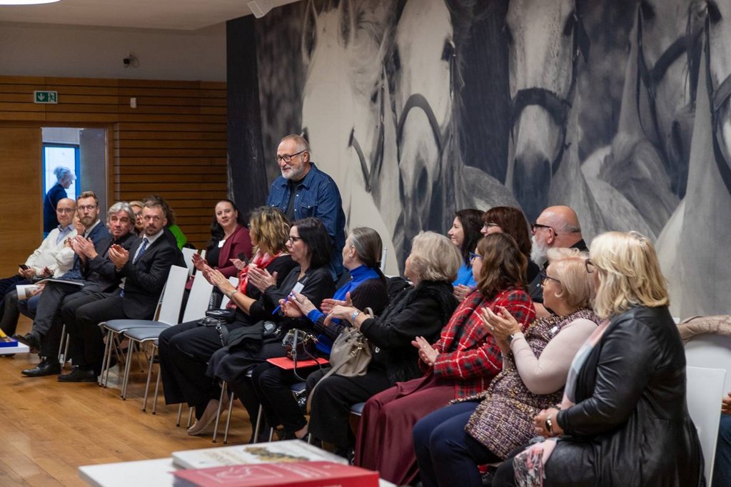 Na tlačovej konferencii v predsálí Zimnej jazdiarne boli verejnosti predstavení laureáti ocenení Výročnou cenou časopisu Pamiatky a múzeá za rok 2024, foto: J. Šipöcz (PÚSR)