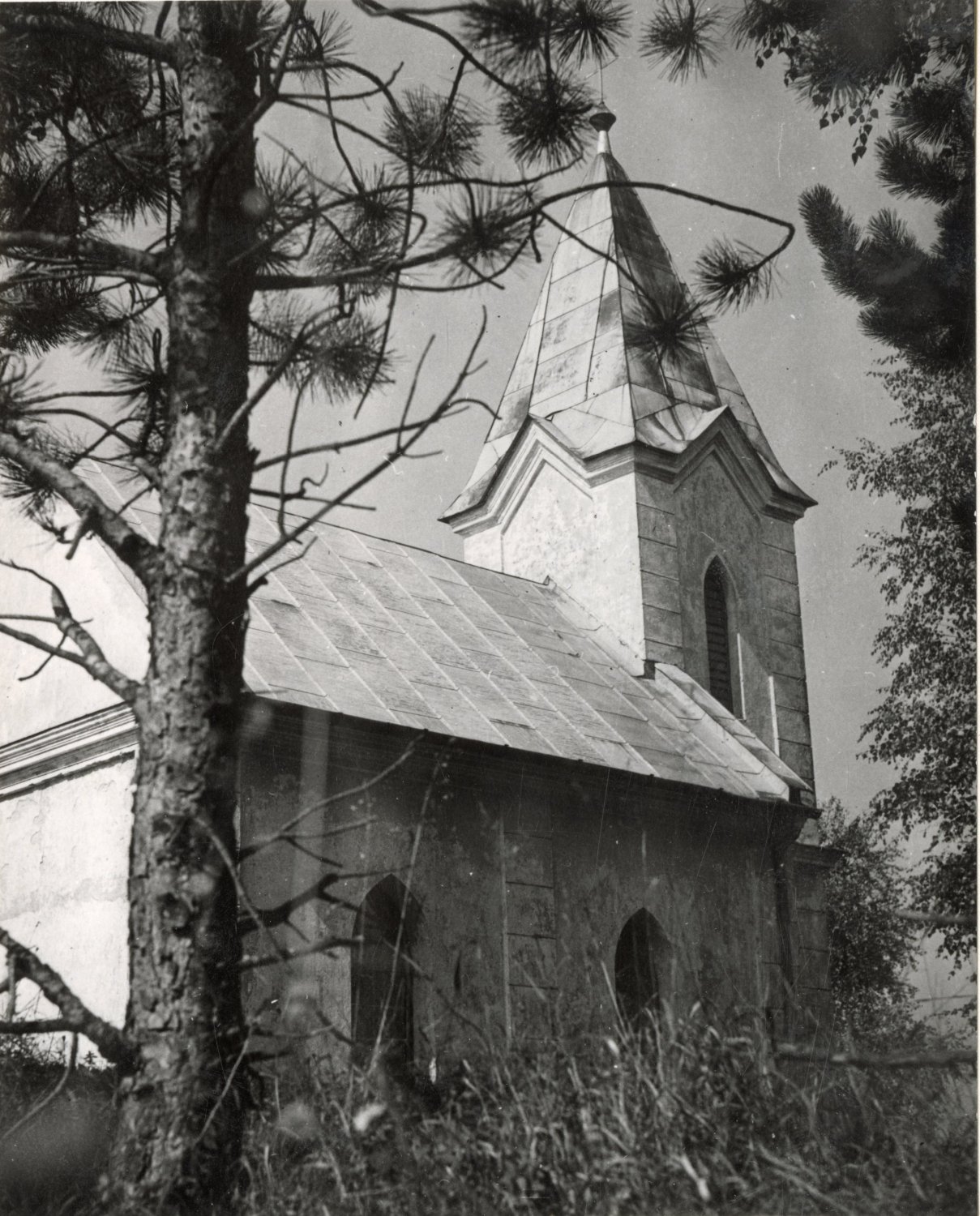 Kostol nanebovstúpenia Pána v roku 1959 Zdroj: archív PÚ SR 