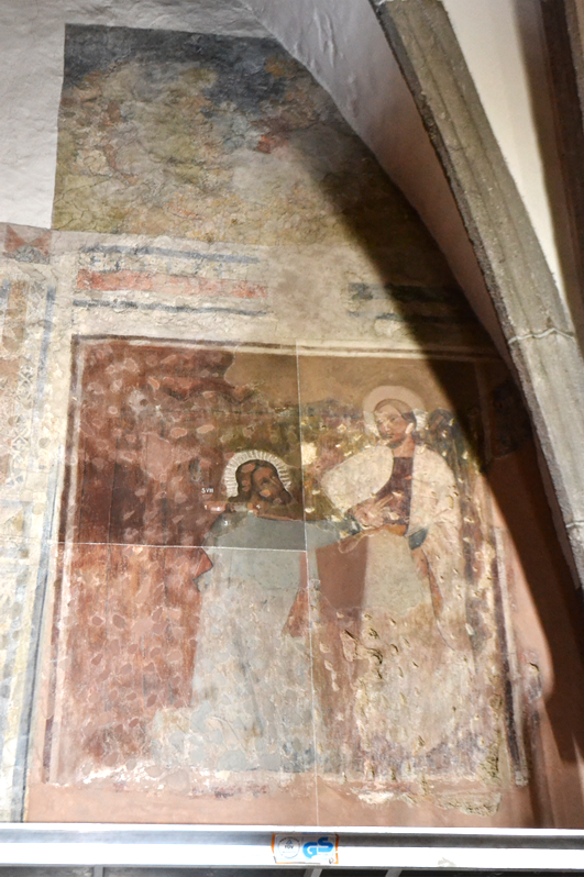 Sv. Tomáš a Kristus, počas reštaurovania, foto: M. Keleši
