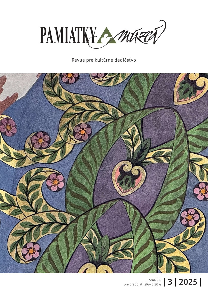 Obálka časopisu Pamiatky a múzeá 3/2025