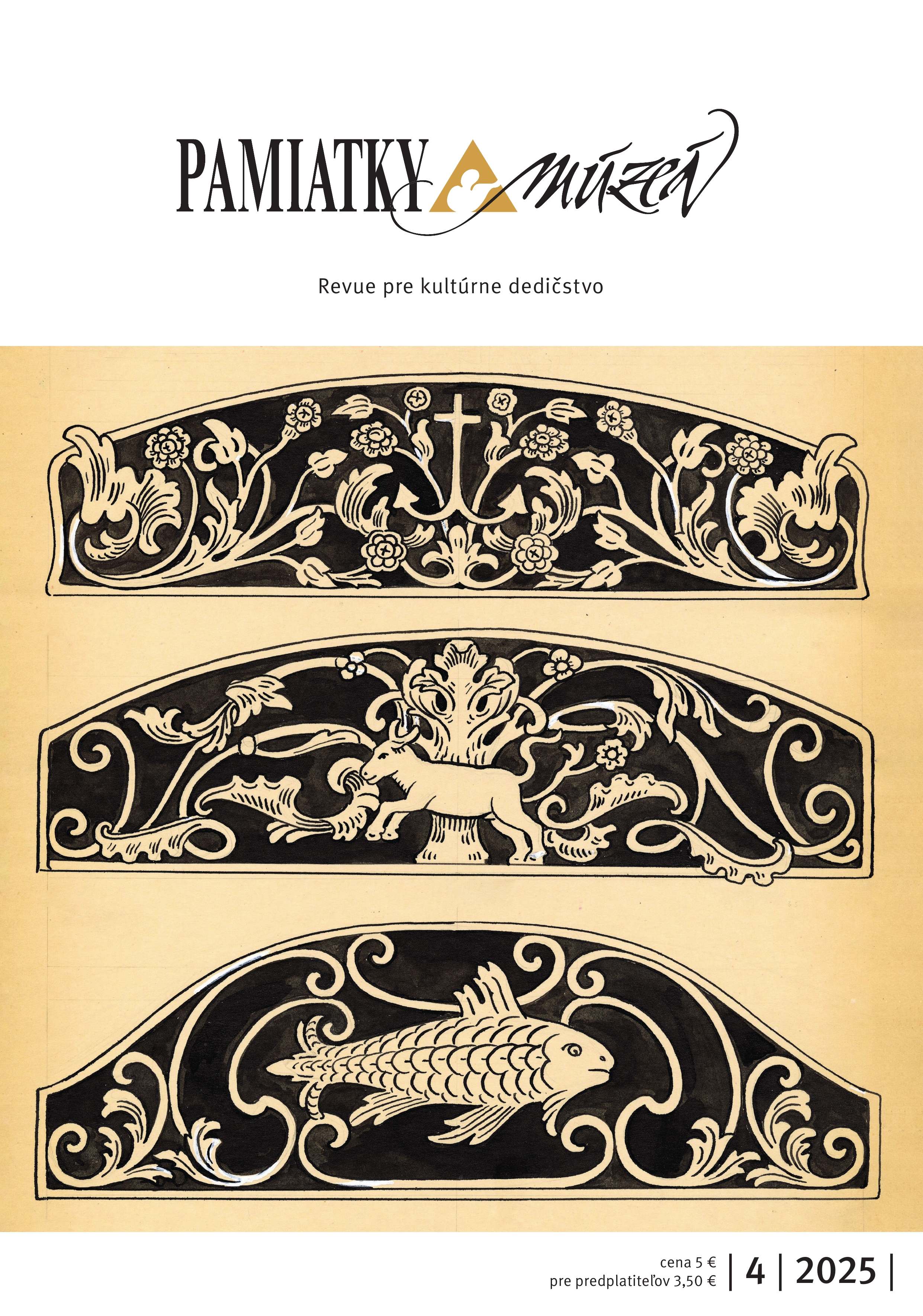 Obálka časopisu Pamiatky a múzeá 3/2025