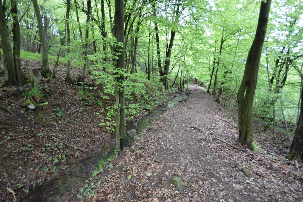10 – príklad funkčného banského jarku, oblasť Štiavnických Baní