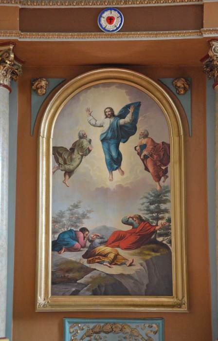 07 – Jozef Caucik – pripísané: Premenenie Pána, oltárny obraz v Chyžnom, okolo 1825 – 1830. Foto: T. Kowalski