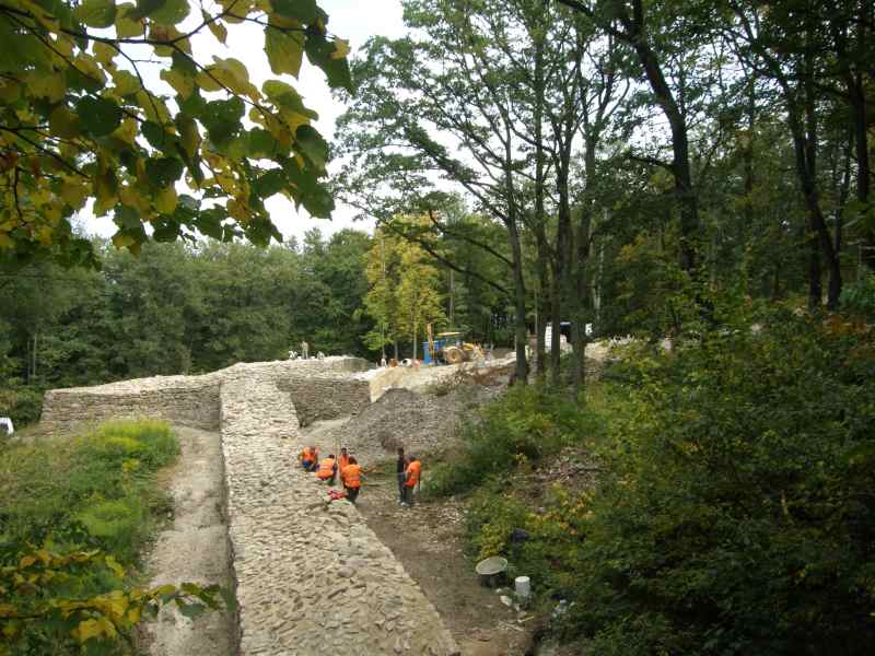 Košice, NKP – hrad na vrchu Hradová; projekt EHMK, severný úsek hradieb