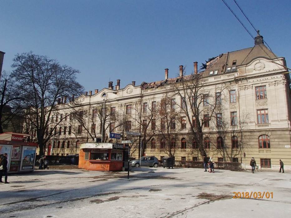 10 – Železničné riaditeľstvo, stav po požiari (celkový pohľad) , foto: Z. Strnková 