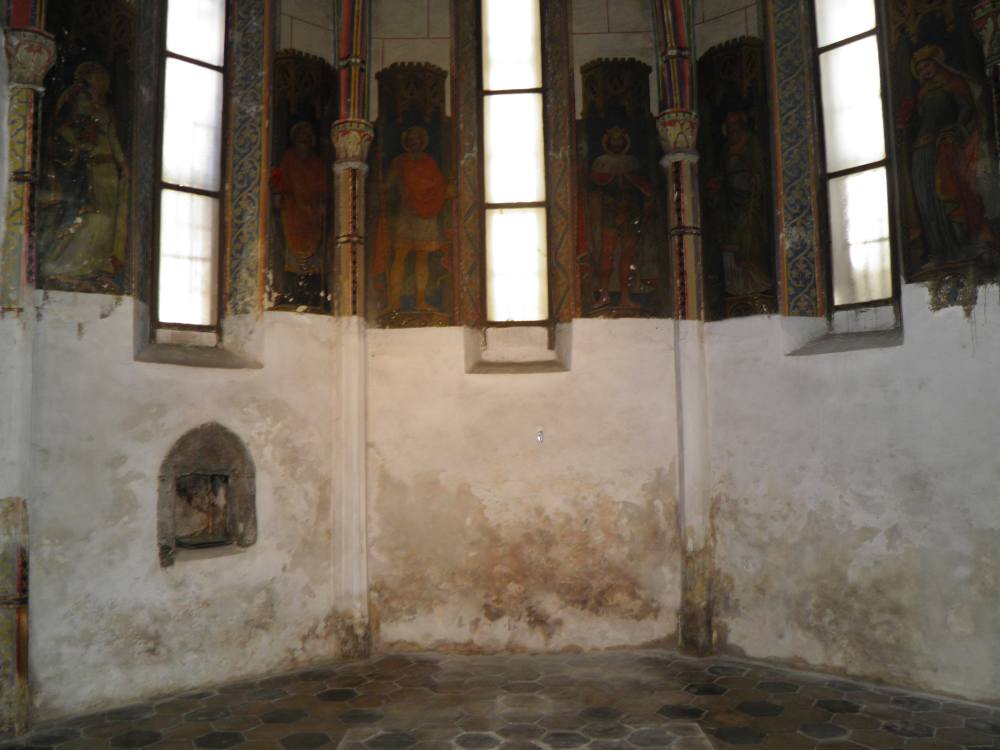 08 – Nástenná výmaľba v interiéri kaplnky sv. Anny, foto: Ing. arch. R. Lieskovská, 2020