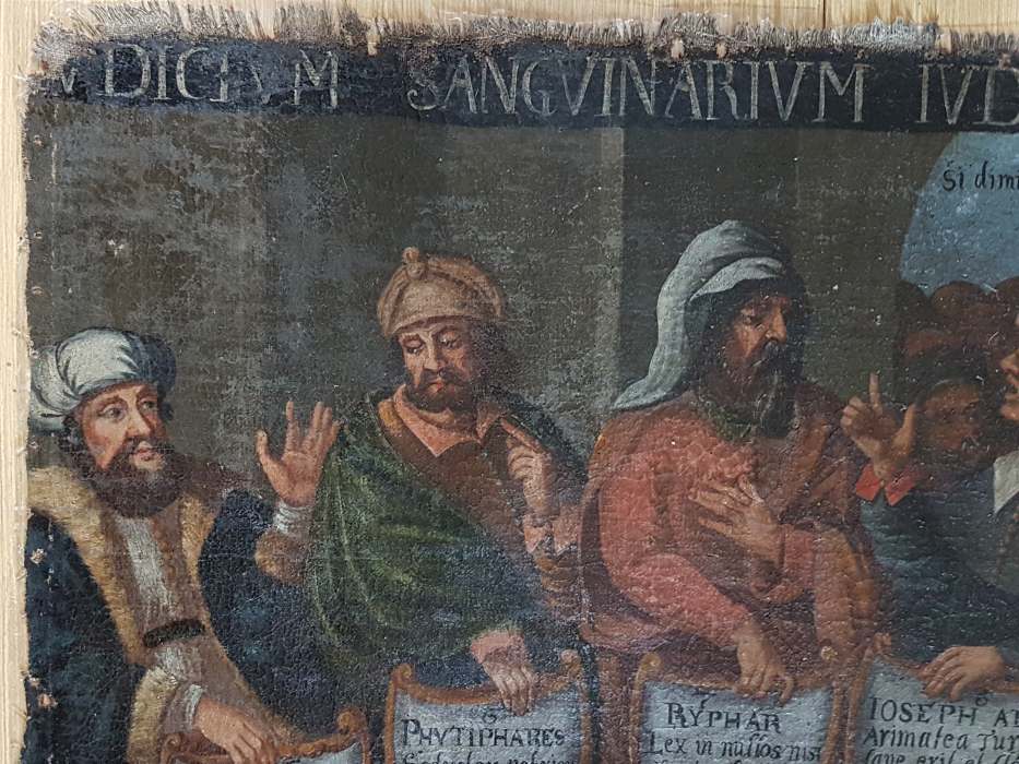 03 – Obraz Kristus pred súdom kostol Ľubica - detail, zdroj: KPÚ Prešov