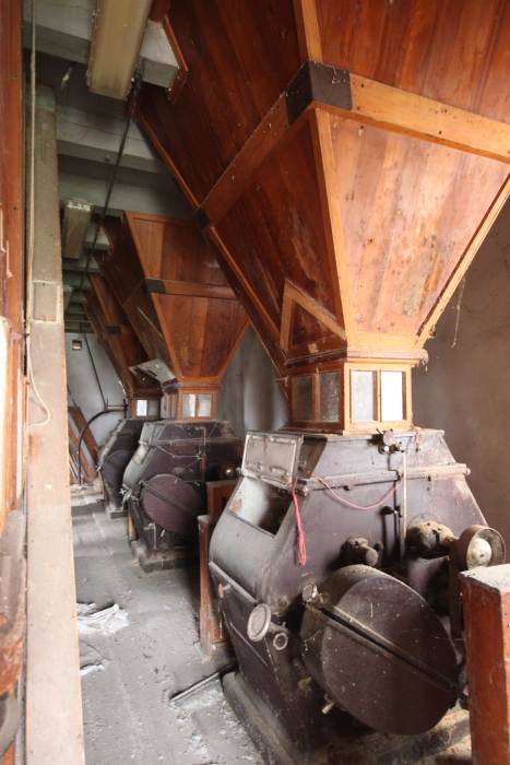 04. Technologické zariadenie na 2. NP v juhovýchodnom trakte mlyna. Foto: M.Martinák, KPÚ Nitra 2019