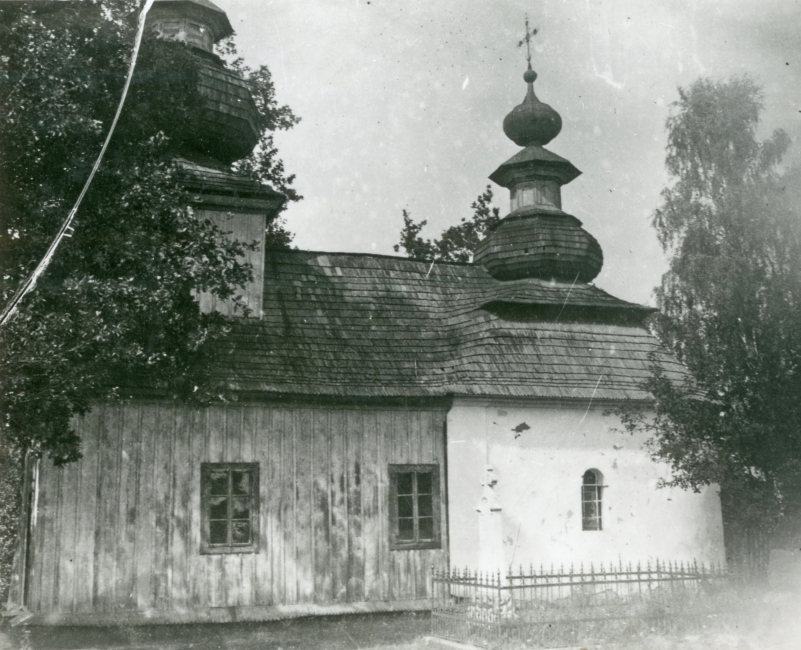 Cigla (okr. Svidník), cerkev, stav 1922. Zdroj: Archív PÚ SR (16.626)